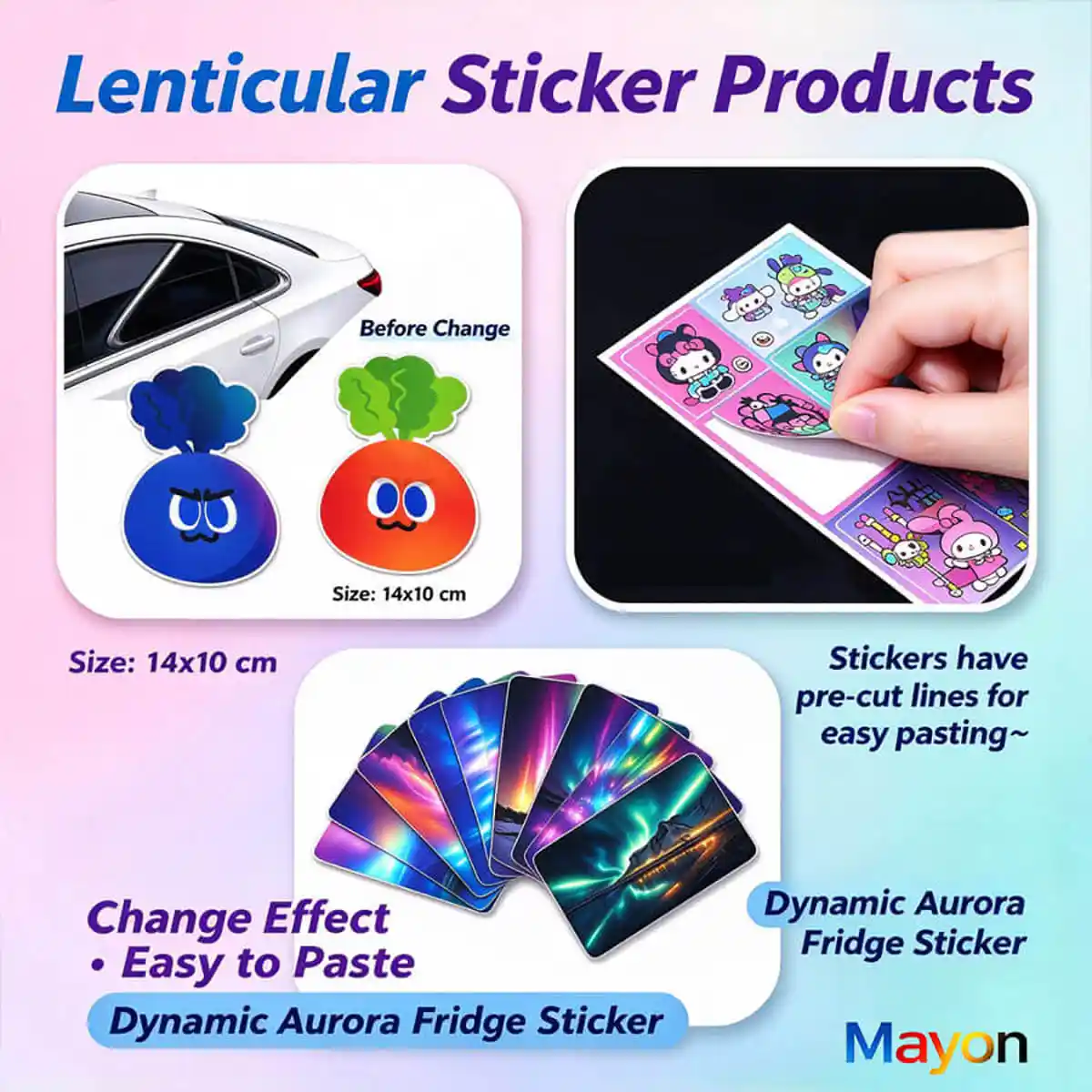 Lenticular Flip Sticker