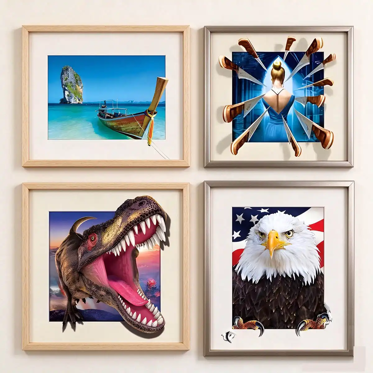 Framed Lenticular Picture Samples