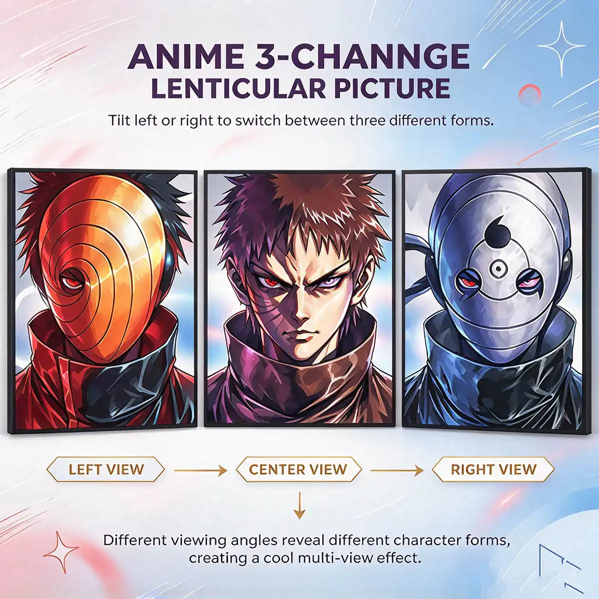 Anime 3 Change Lenticular Picture